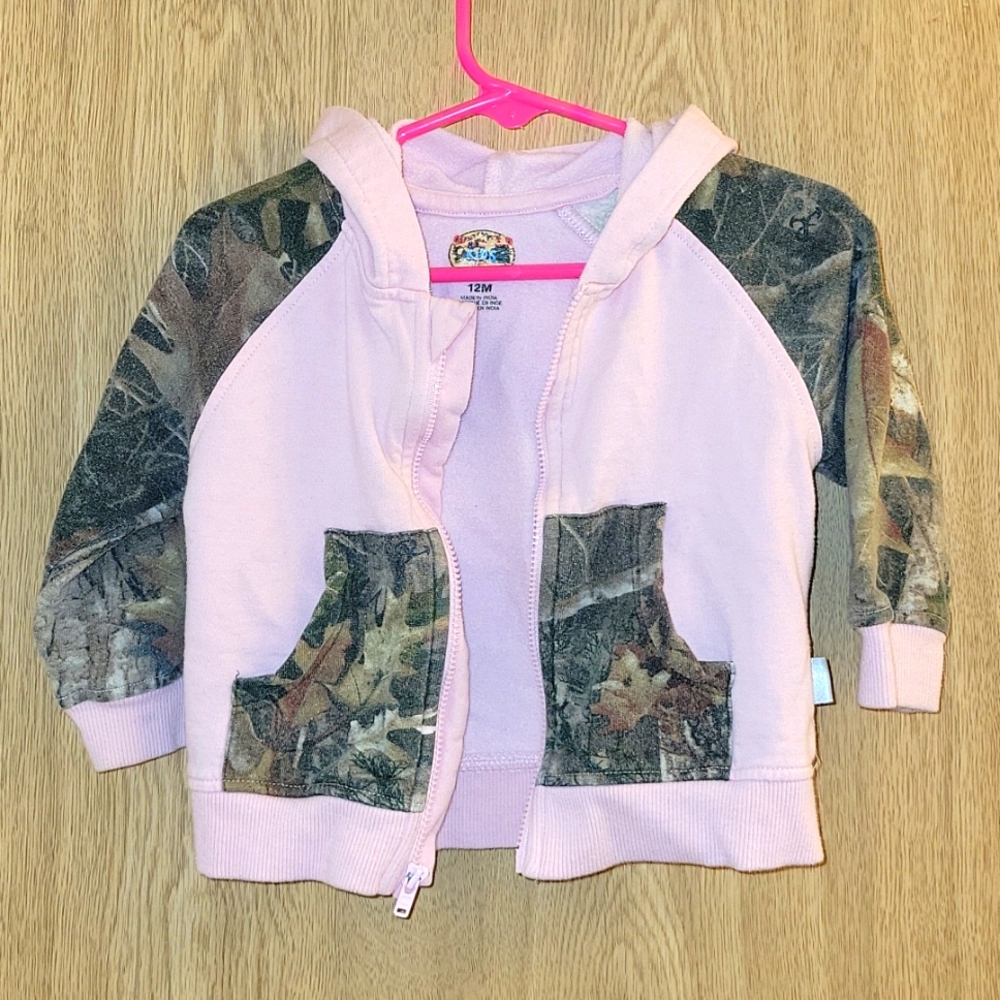 Pink Camo Girl Sweater